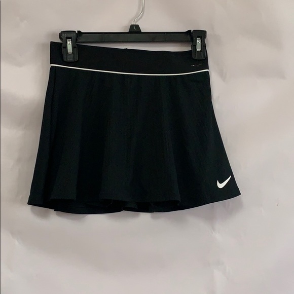 NIKE COURT TENNIS FLOWY BLACK SKIRT Size XS - Picture 2 of 6